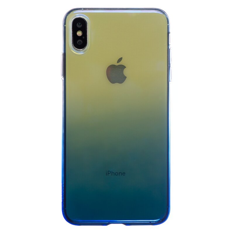 Husa Silicon Glow iPhone XS MAX Baseus Albastru
