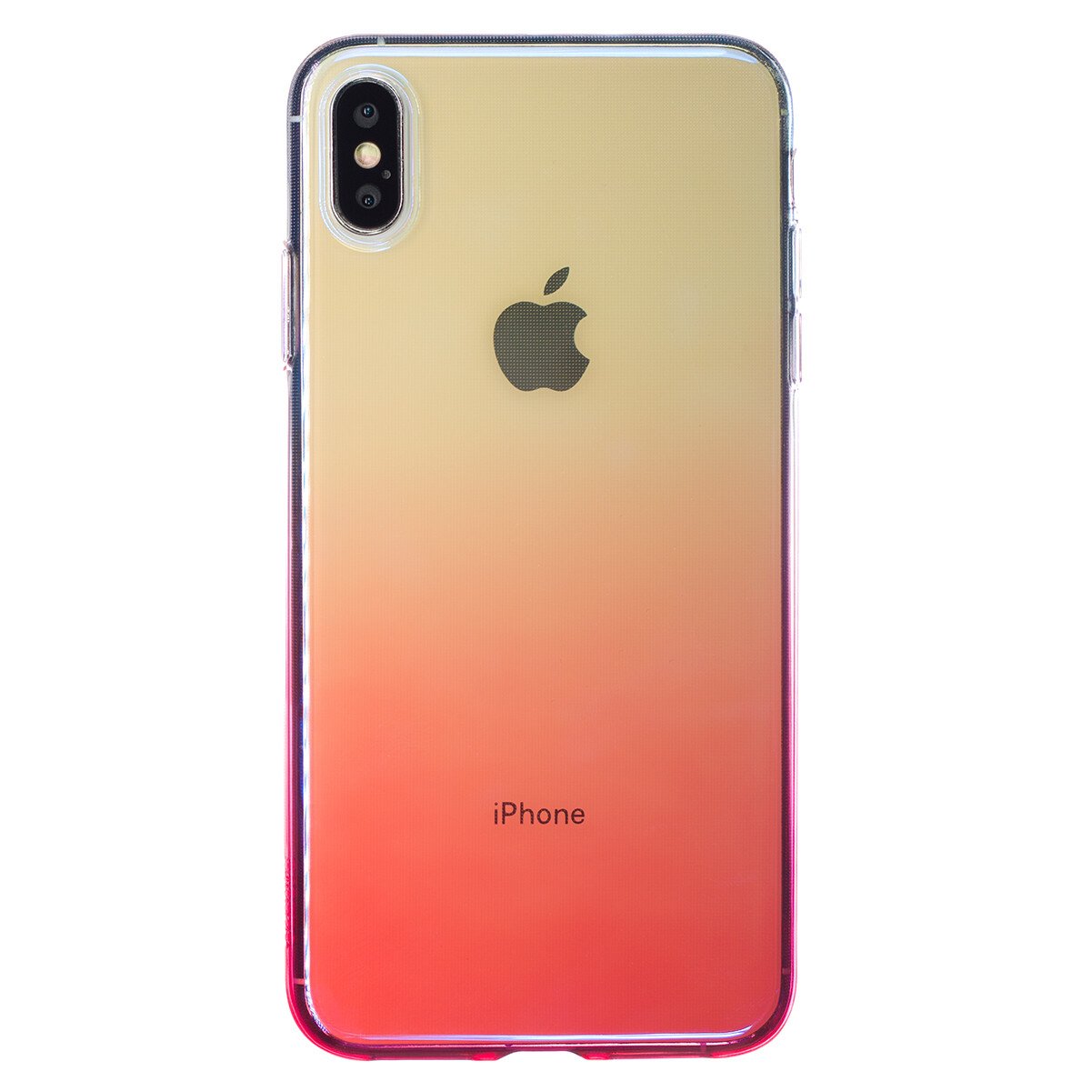 Husa Silicon Glow iPhone XS MAX, Baseus Roz thumb