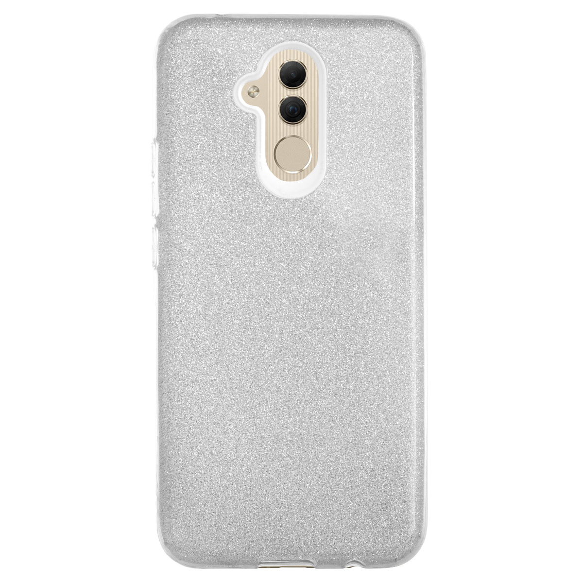 Husa Silicon Huawei Mate 20 Lite, Glitter Argintiu thumb