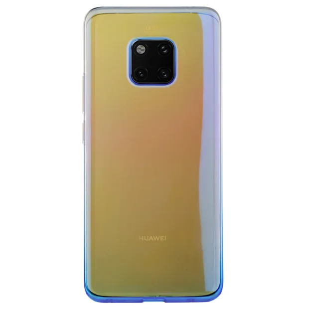 Husa silicon Huawei Mate 20 Pro, Multicolor-Albastra