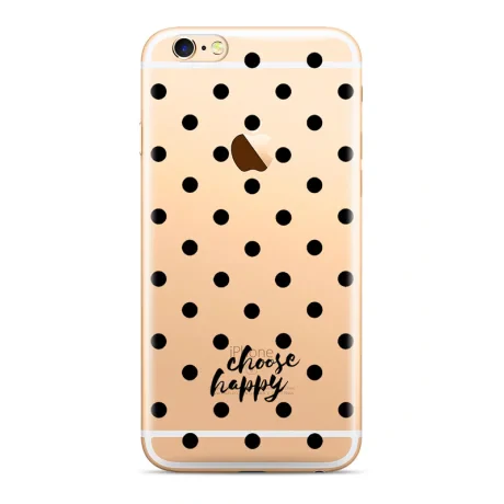 Husa Silicon Huawei P Smart 2019, Choose Happy  Black