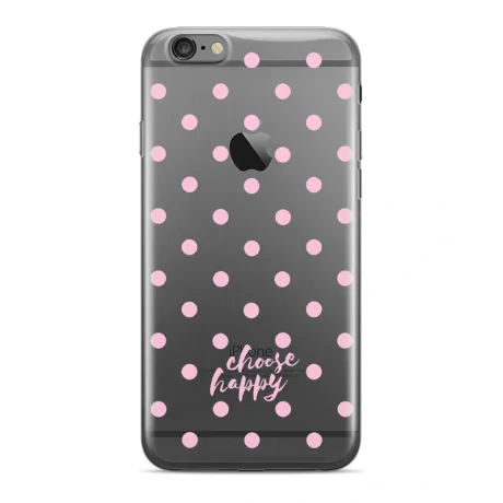 Husa Silicon Huawei P Smart 2019, Choose Happy  Pink