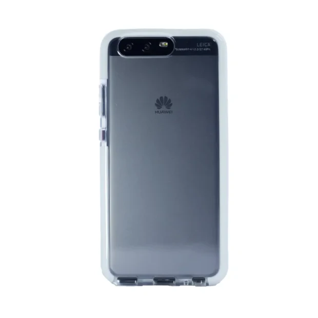 Husa silicon Huawei P10, Contakt Rama Alba