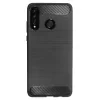 Husa Silicon Huawei P30 Lite, Carbon Negru