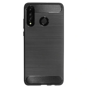 Husa Silicon Huawei P30 Lite, Carbon Negru