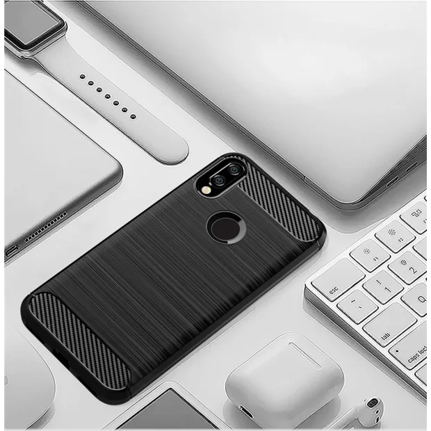 Husa Silicon Huawei Y6 2019, Negru Carbon