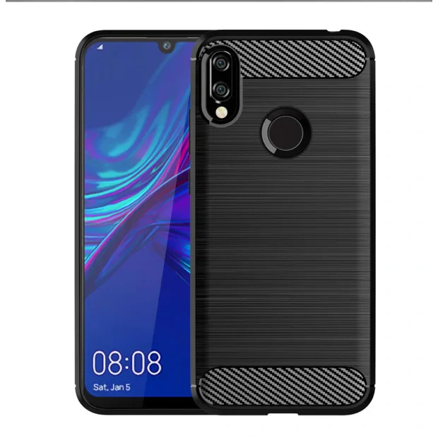 Husa Silicon Huawei Y6 2019, Negru Carbon