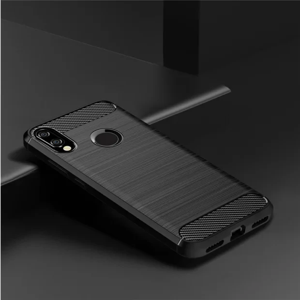 Husa Silicon Huawei Y6 2019, Negru Carbon