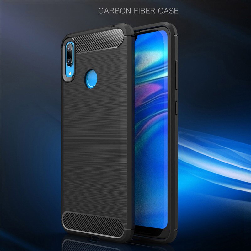 Husa Silicon Huawei Y7 2019, Negru Carbon thumb