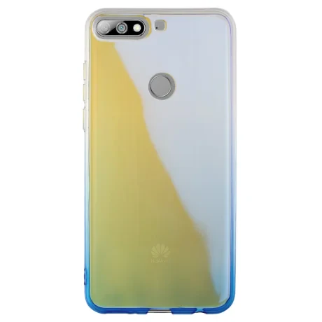 Husa silicon Huawei Y7 Prime 2018, Multicolor-Albastra