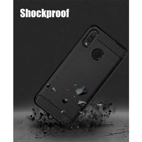Husa Silicon Huawei Y9 2019, Negru Carbon