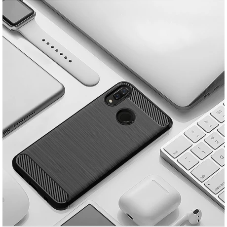 Husa Silicon Huawei Y9 2019, Negru Carbon