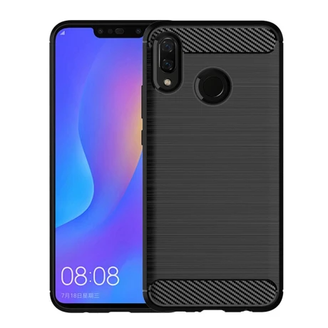 Husa Silicon Huawei Y9 2019, Negru Carbon