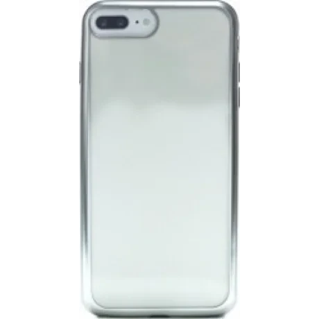Husa Silicon iPhone 7 Plus ( Rama Argintiu )