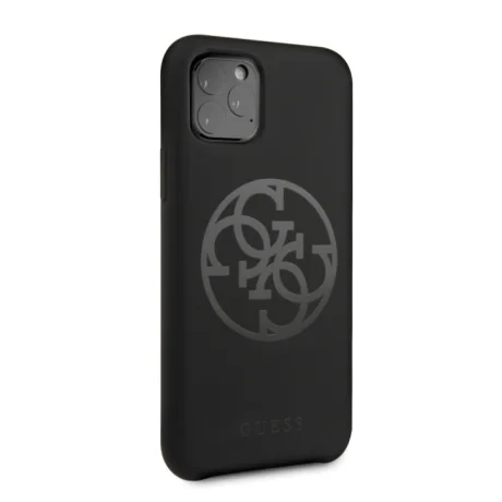 Husa silicon iPhone 11 Pro Max Tone on Tone Black Guess