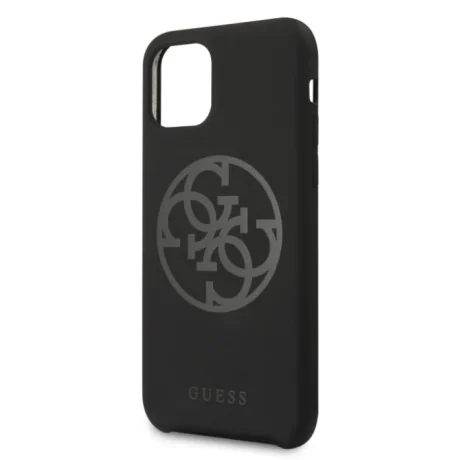 Husa silicon iPhone 11 Pro Max Tone on Tone Black Guess