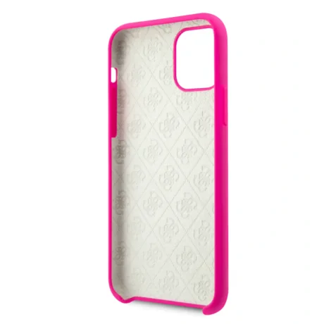 Husa silicon iPhone 11 Pro Tone on Tone Fuchsia Guess