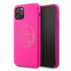 Husa silicon iPhone 11 Pro Tone on Tone Fuchsia Guess