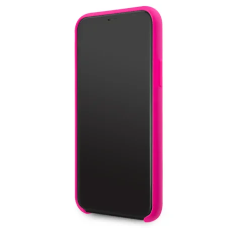 Husa silicon iPhone 11 Pro Tone on Tone Fuchsia Guess