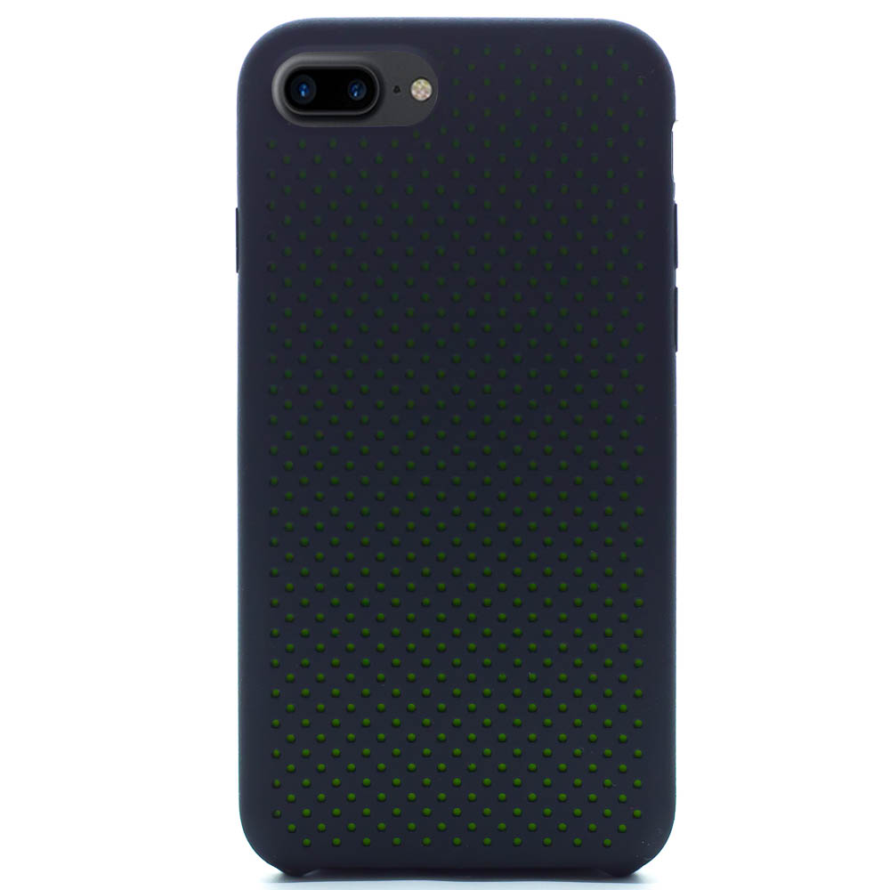 Husa silicon iPhone 7 Plus iShield Negru-Verde thumb