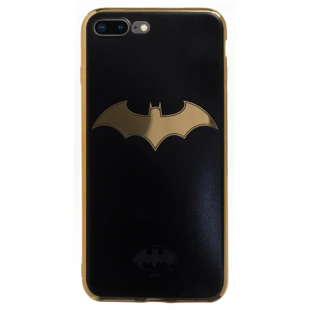 Husa Silicon iPhone 7/8 Plus, Batman Auriu