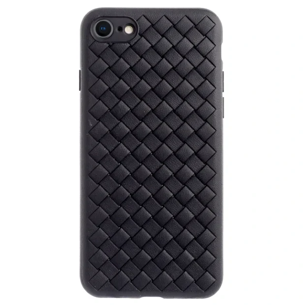 Husa Silicon iPhone 7/8/SE 2 Baseus Weaving Neagra