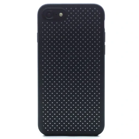Husa silicon iPhone 7/8/SE 2 iShield Negru-Alb