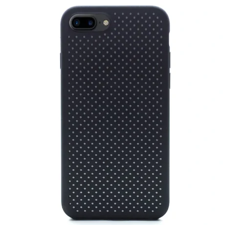Husa silicon iPhone 8 Plus iShield Negru-Alb