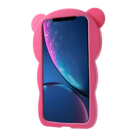Husa silicon iPhone XR 6.1'' 3D Rilakkuma Roz