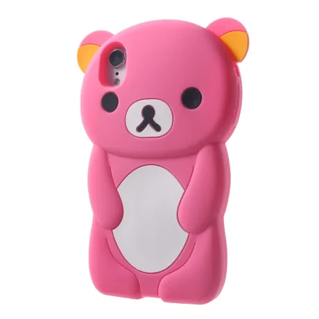 Husa silicon iPhone XR 6.1'' 3D Rilakkuma Roz