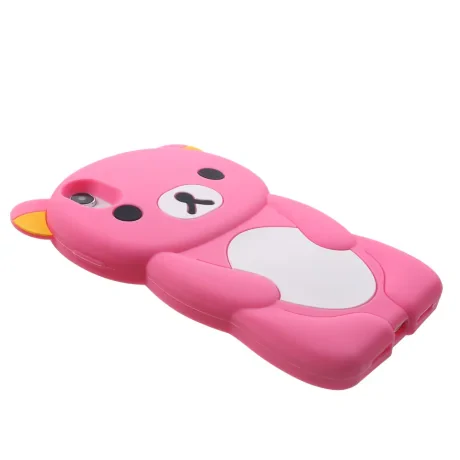 Husa silicon iPhone XR 6.1'' 3D Rilakkuma Roz
