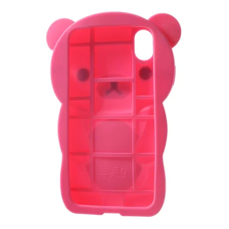 Husa silicon iPhone XR 6.1'' 3D Rilakkuma Roz