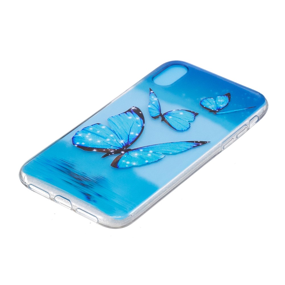 Husa silicon pentru iPhone XR Blue Butterfly thumb