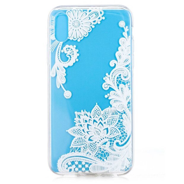 Husa silicon pentru iPhone XR 6.1&#039;&#039;, Lace Flower