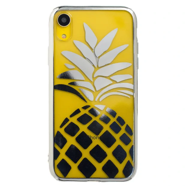 Husa Silicon iPhone XR, Argintie  Ananas