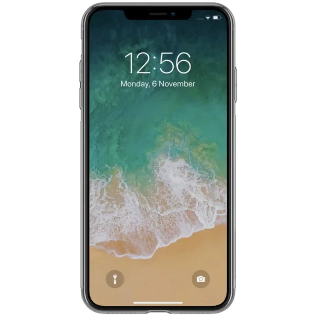 Husa silicon iPhone XS Max Nillkin Nature, Gri