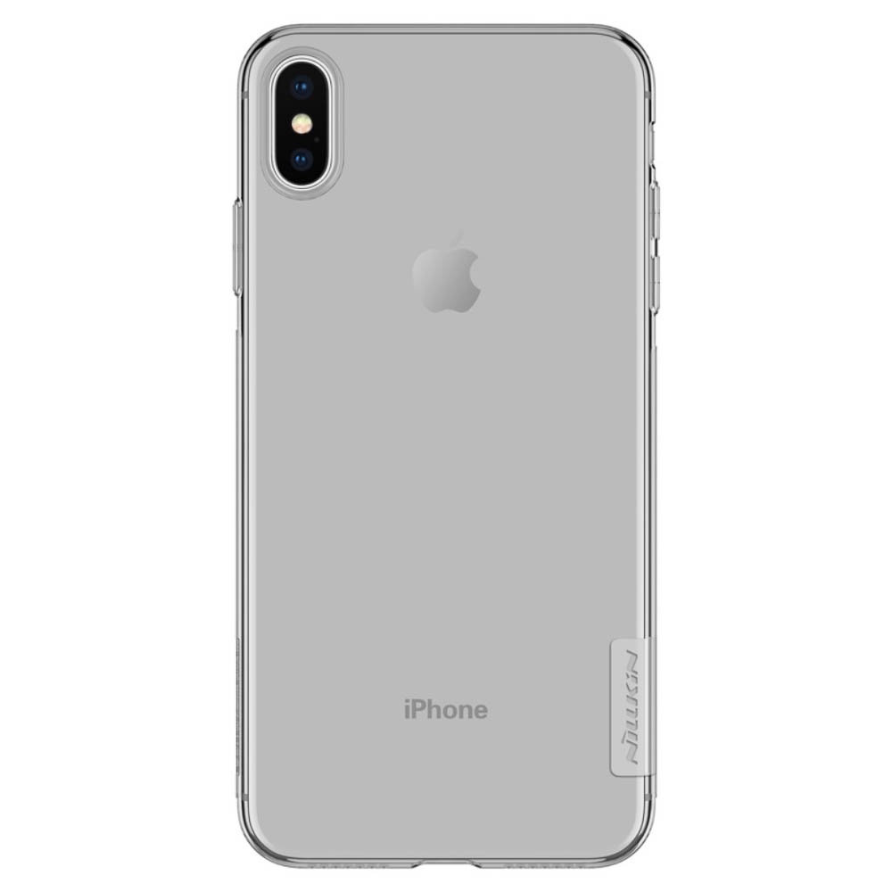 Husa silicon iPhone XS Max Nillkin Nature, Gri thumb