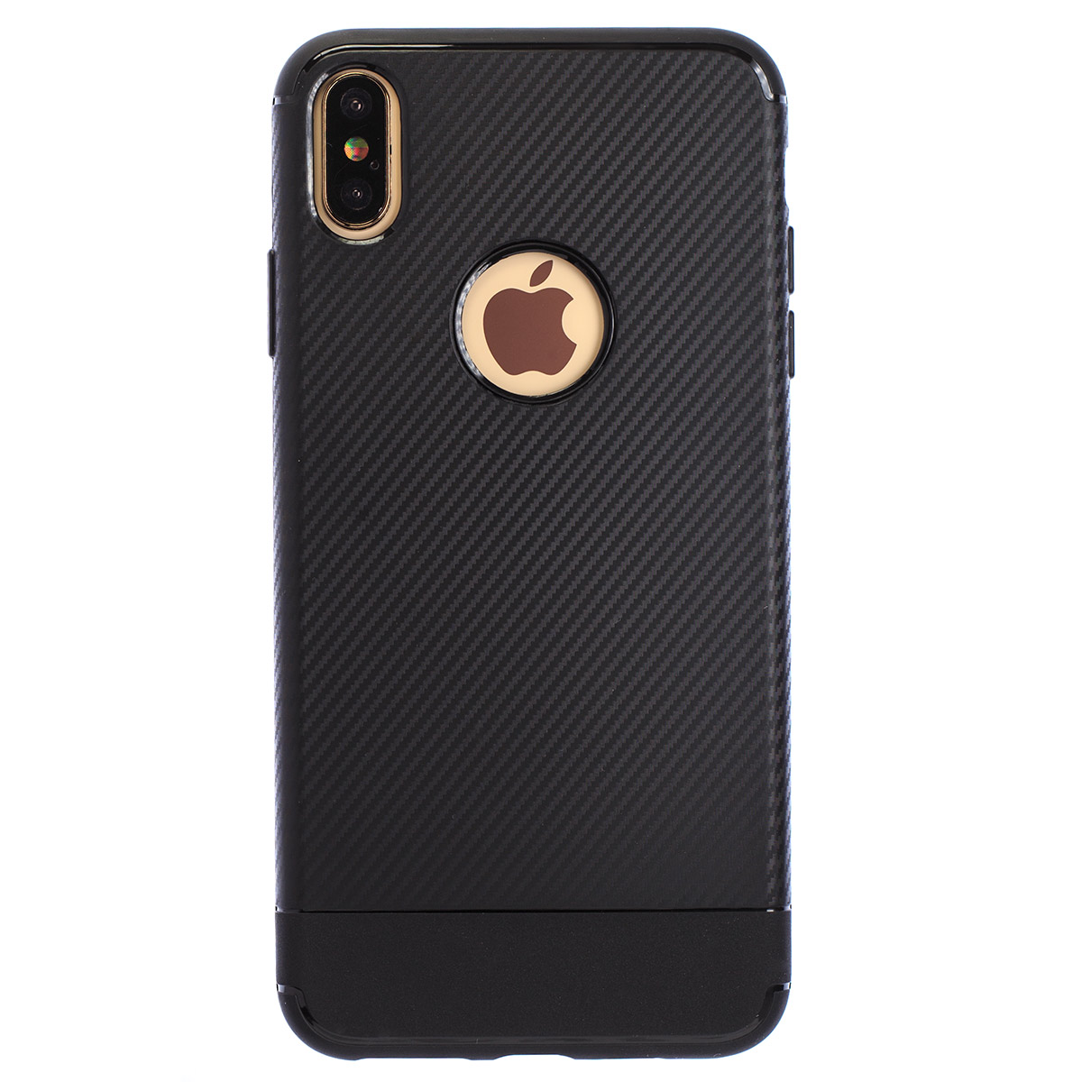 Husa Silicon iPhone XS Max, Negru Carbon thumb