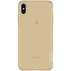 Husa silicon iPhone XS Max Nillkin Nature Auriu