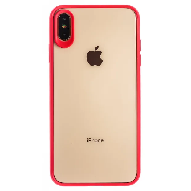 Husa silicon iPhone XS Max, Rama Rosie