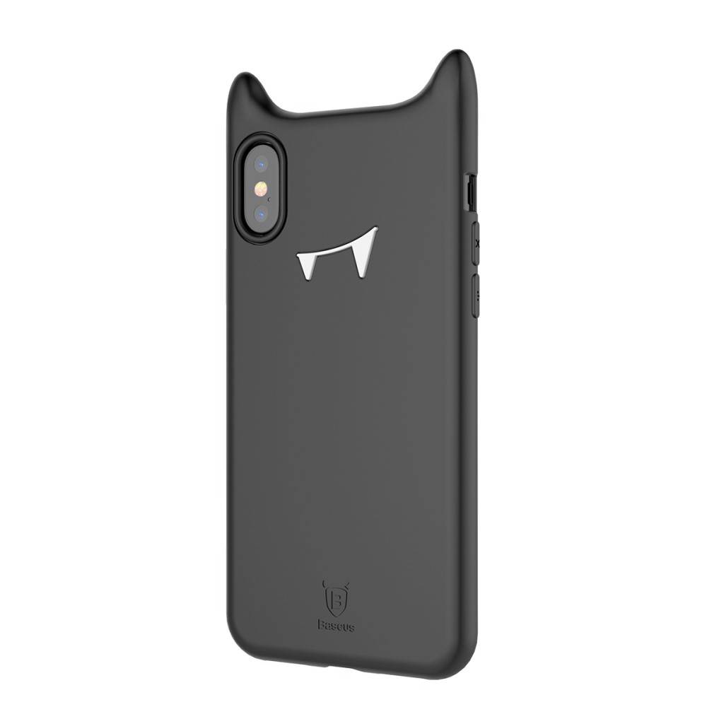 Husa silicon iPhone X/XS 5.8'' Devil Face Neagra Baseus thumb