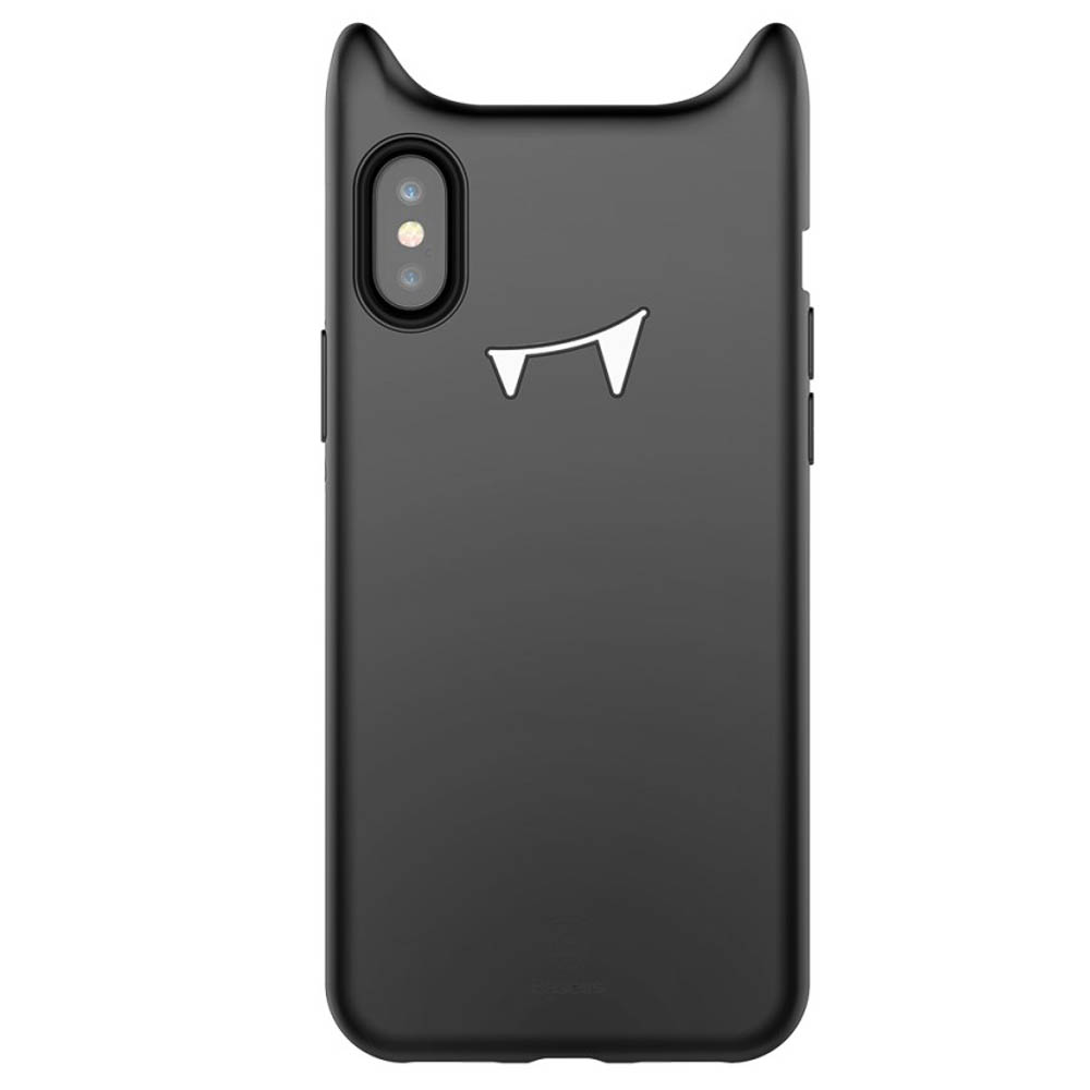 Husa silicon iPhone X/XS 5.8'' Devil Face Neagra Baseus thumb