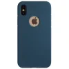 Husa Silicon iPhone X/XS, Albastru Sand
