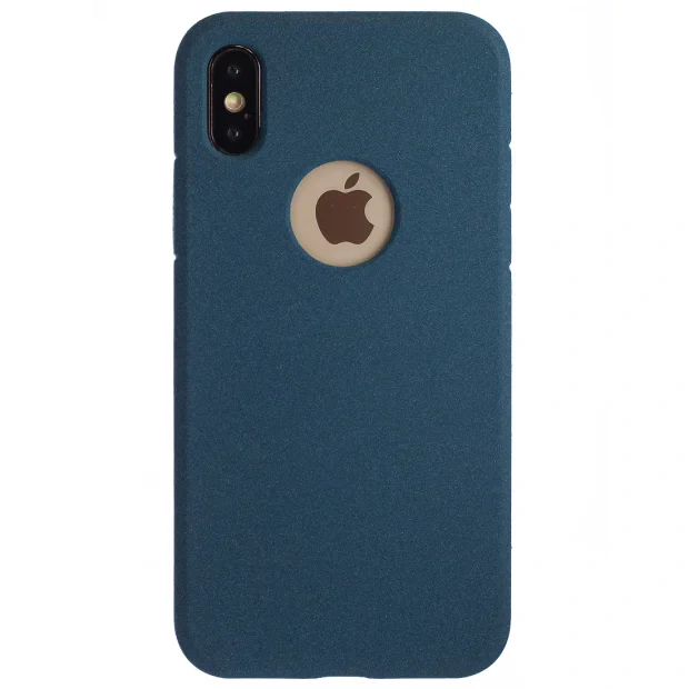 Husa Silicon iPhone X/XS, Albastru Sand