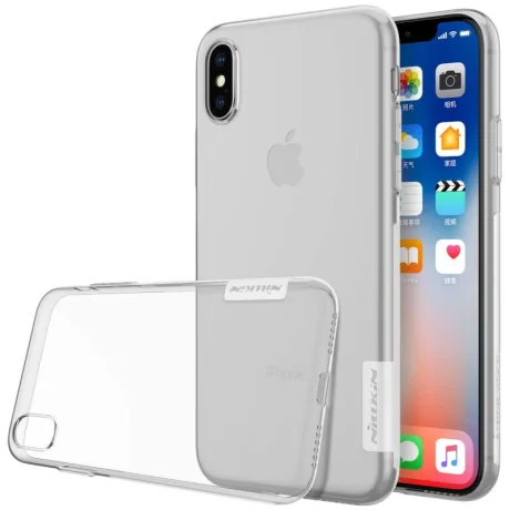 Husa Nillkin din silicon pentru iPhone X/XS Transparent