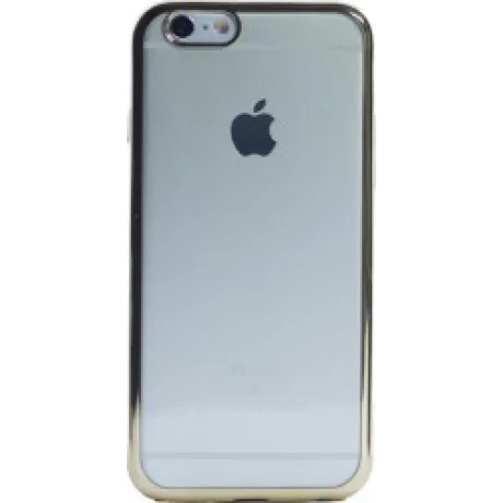 Husa Silicon pentru iPhone 6/6S ( Rama Auriu )
