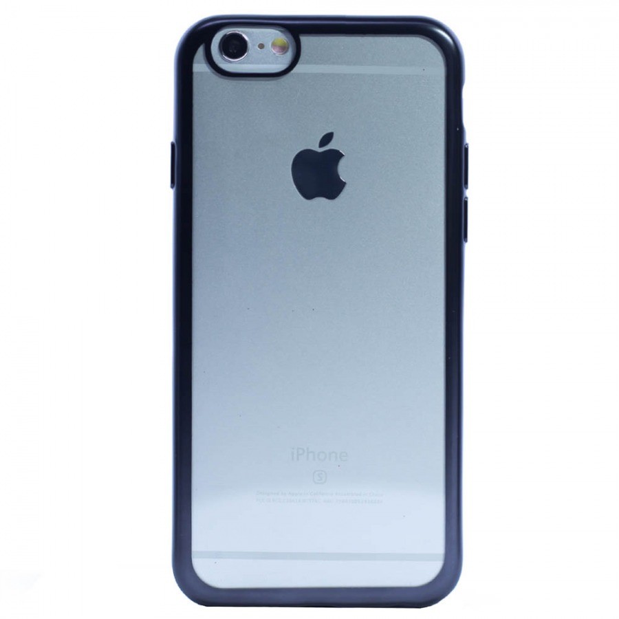 Husa Silicon pentru iPhone 6/6S ( Rama Gri ) thumb