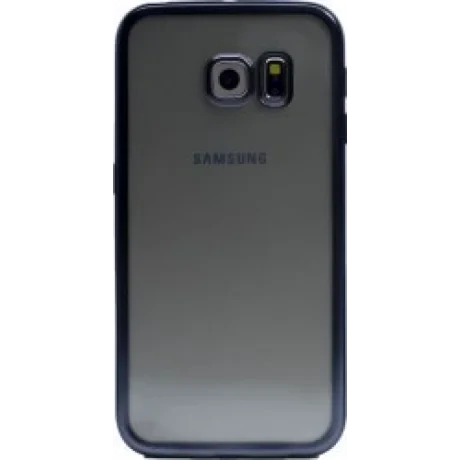 Husa Silicon Pentru Samsung Galaxy S6 Edge (Rama Negru)