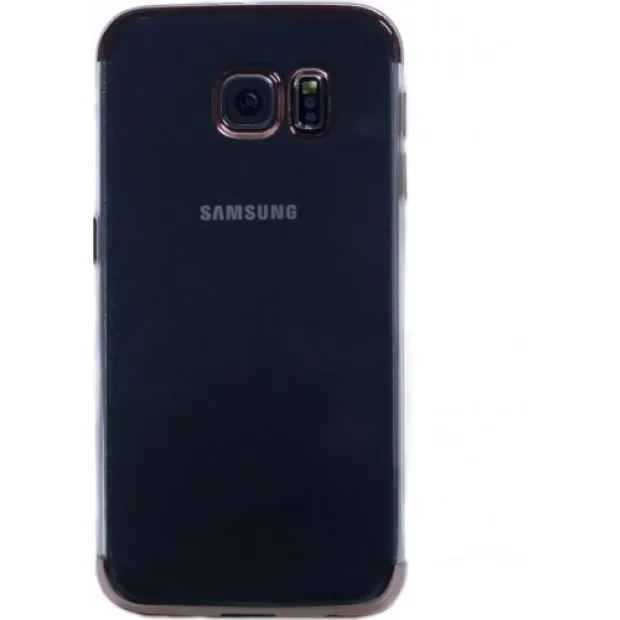 Husa Silicon Pentru Samsung Galaxy S6 ( Rama Roz )