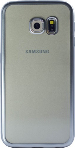 Husa Silicon Pentru Samsung Galaxy S7 ( Rama Argintiu ) thumb